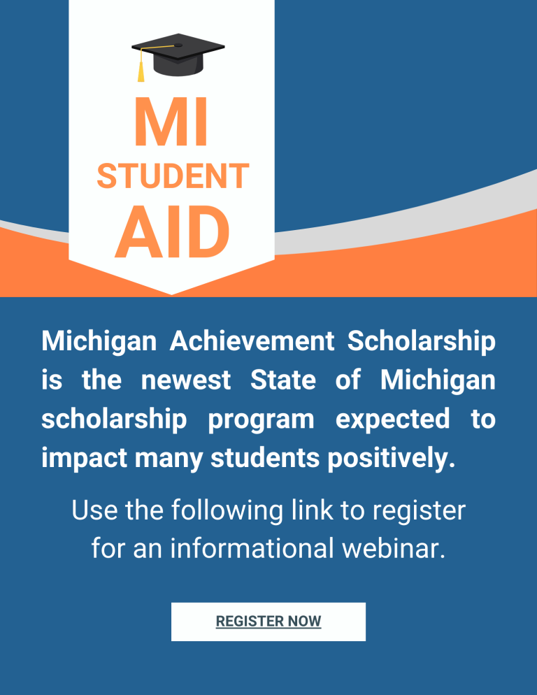 MI Student Aid information to register