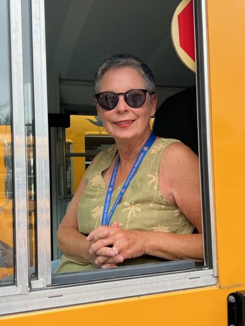 bus driver sitting in bus